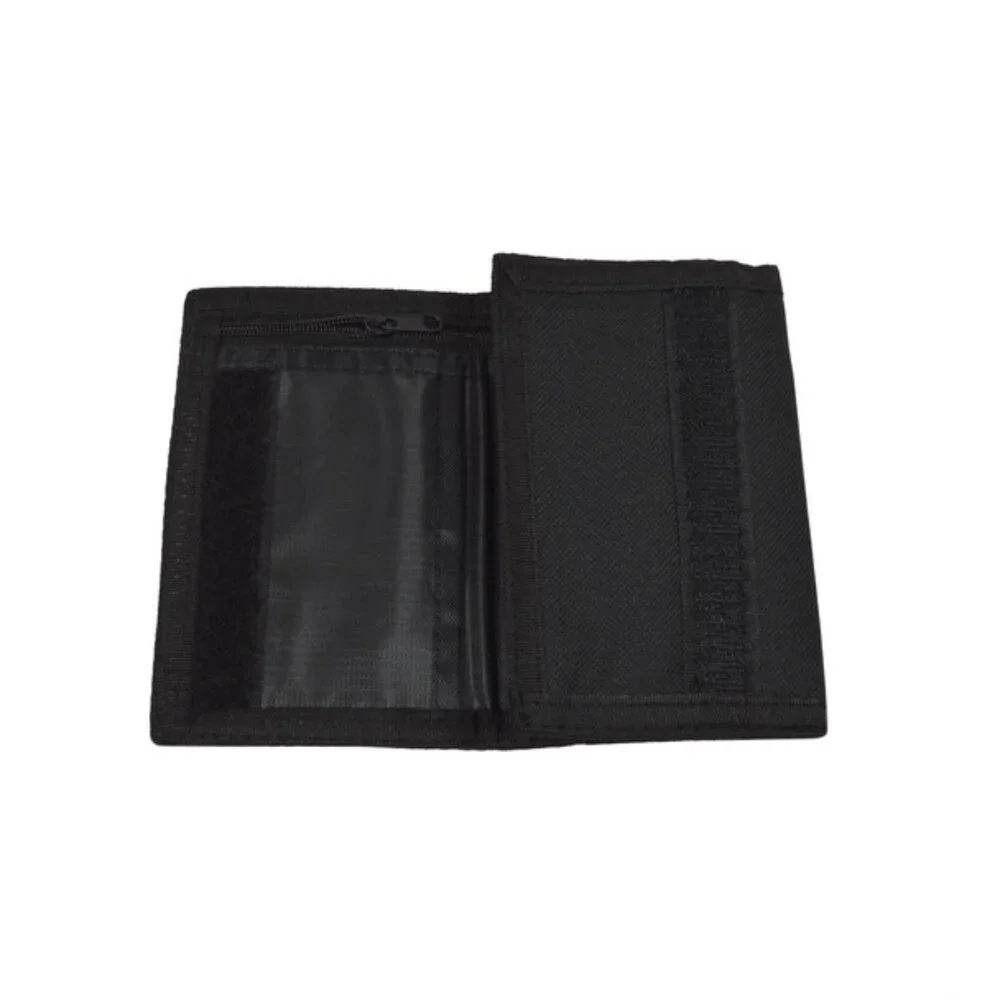 Skull and Crossbones - Red / Black- Tri-Fold Velcro Wallet- Unisex - NWT